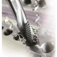 Spiral flute style of metalworking tap from Triumph Tool in Canada